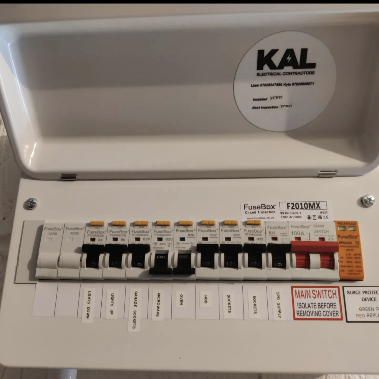 FuseBox consumer unit upgrade